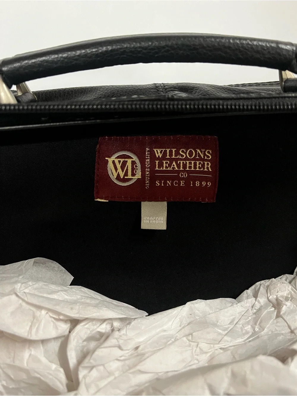 Vintage Wilsons Leather Organizer Bag Crossbody Travel Town Commuter Black Y2K
